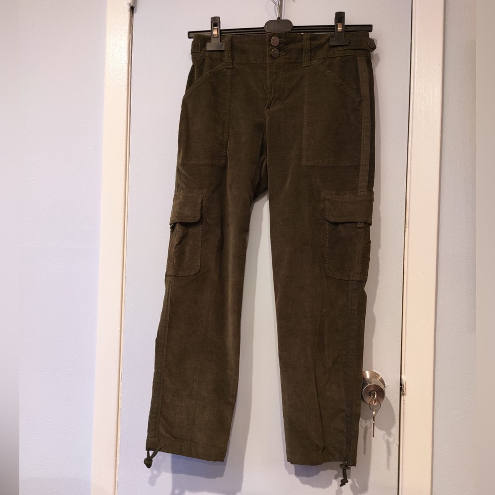 Sanctuary Corduroy Army GreenCargo Pants (Size 25)
